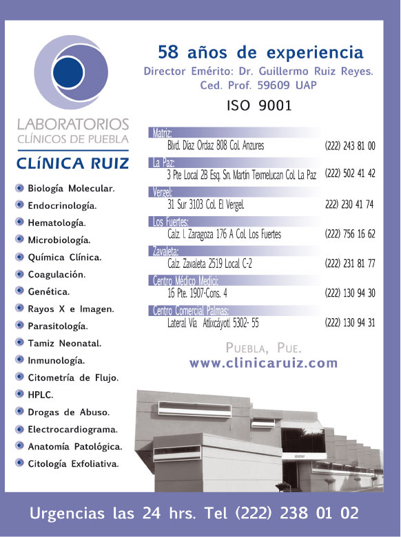 Laboratorios Clnicos de Puebla, Ruz